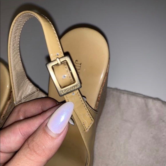 Authentic Jimmy Choo Wedge Sandals - Picture 1 of 3